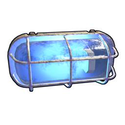 Blue Industrial Wall Light