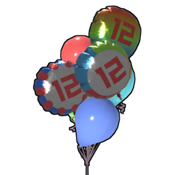 Clump Of Mixed Balloons