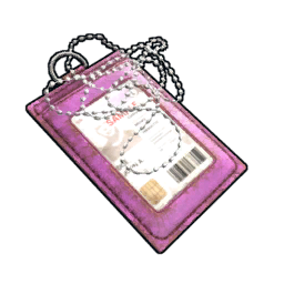 Pink Id Tag