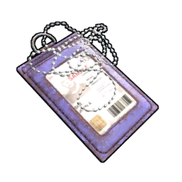 Purple Id Tag