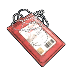 Red Id Tag