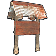 Two Sided Town Sign Post